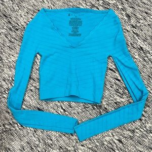 NWOT Free People Movement Gone Adrift long-sleeved Cropped Top